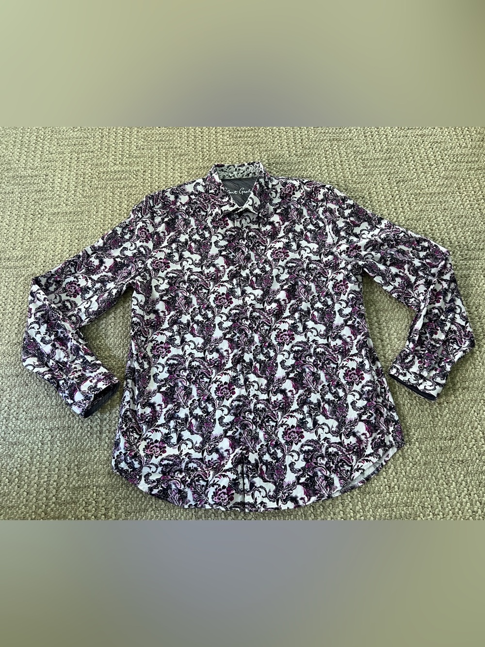 Robert Graham CICCIO Paisley Wine, Large Classic Fit Fast Ship Large